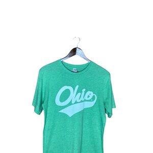 Canvas Green Ohio Graphic T-Shirt Medium